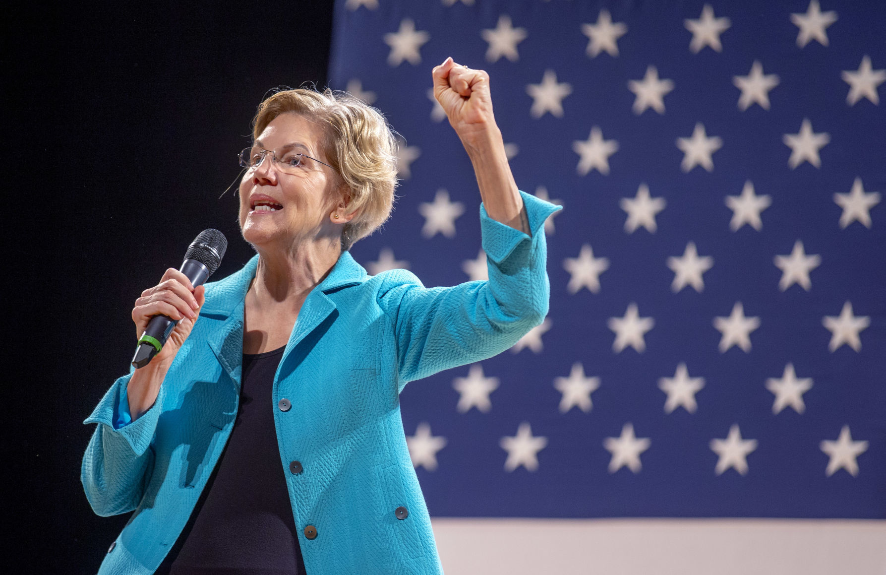 Democratic candidate Elizabeth Warren at NC A&T